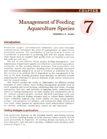 Feed management in aquaculture farm